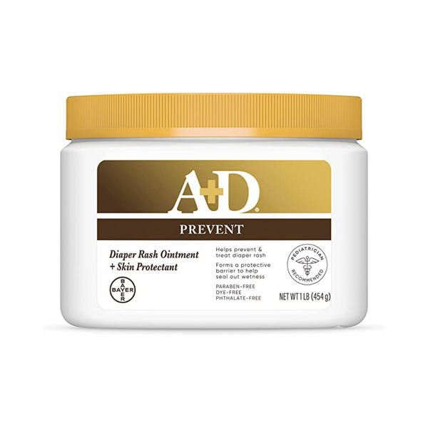 A+D Original Diaper Rash Ointment, Skin Protectant With Lanolin and Petrolatum