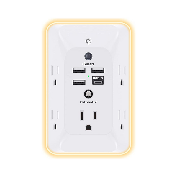 5-Outlet Extender Surge Protector