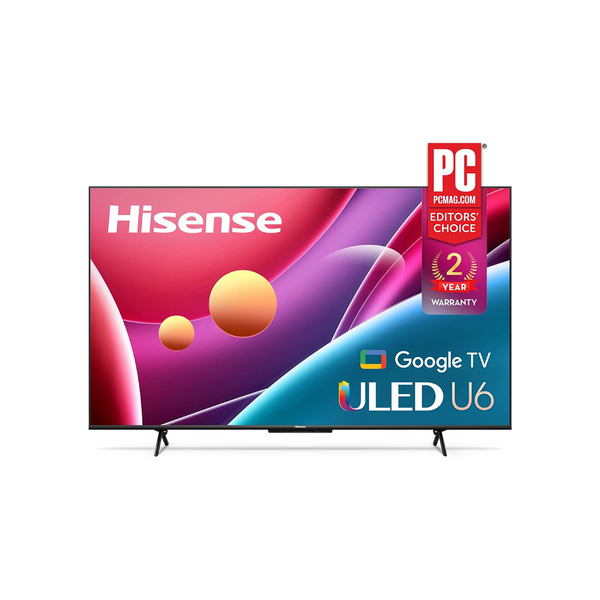 65" Hisense Clase U6H Serie Quantum ULED 4K UHD Smart Google TV (2022)