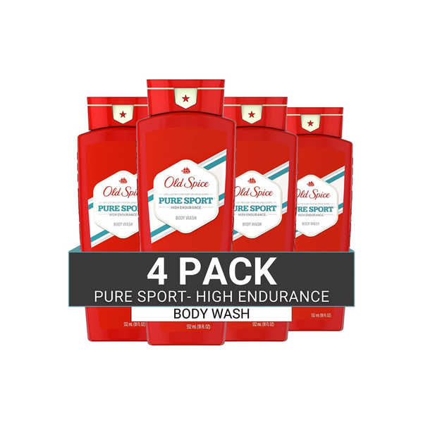 4 Bottles of Old Spice High Endurance Body Wash for Men