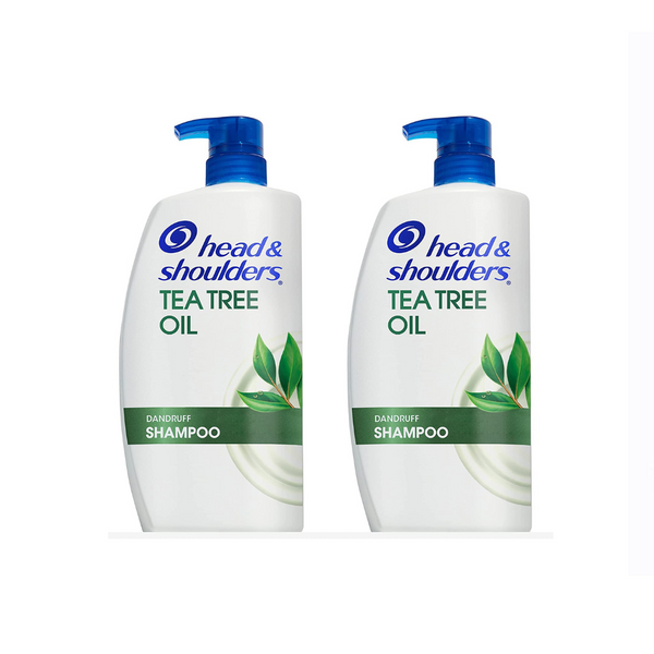 2 botellas grandes de champú anticaspa de árbol de té de Head &amp; Shoulders