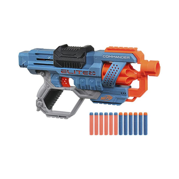 Nerf Elite 2.0 Commander RD-6 Dart Blaster, 12 Nerf Elite Darts