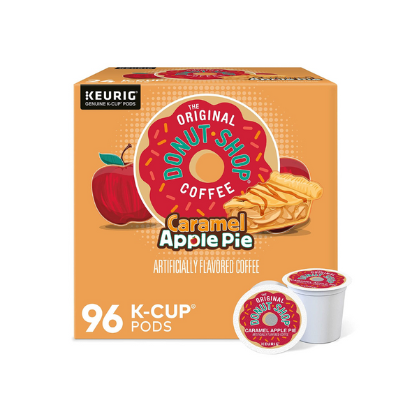 Caja de 96 tazas Keurig K-Cups de café con tarta de manzana y caramelo The Original Donut Shop