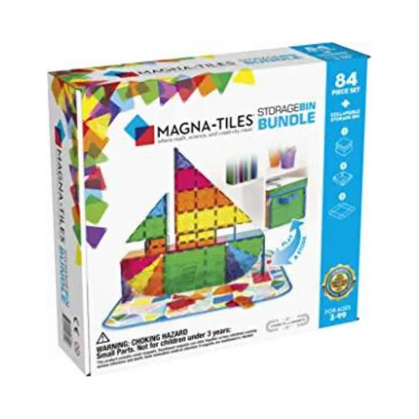 Magna Tiles 84-Piece Storage Bin Bundle