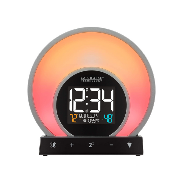 La Crosse Technology Soluna Mood Light Alarm Clock with Temperature & Humidity