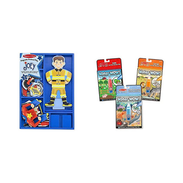 Melissa & Doug Joey Magnetic Pretend Play & Water Wow Bundle