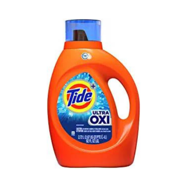 2 Bottles of Tide Ultra Oxi Laundry Detergent Liquid Soap, High Efficiency