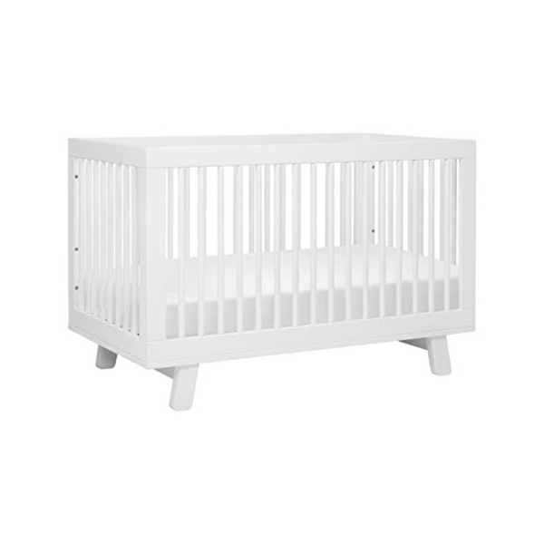 Babyletto Hudson 3-in-1 Convertible Crib with Toddler Bed Conversion Kit in White