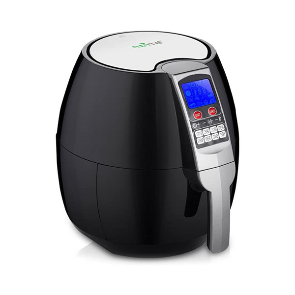 NutriChef Hot Air Fryer Oven - w/Digital Display, Electric Big 3.7 Qt Capacity Stainless Steel