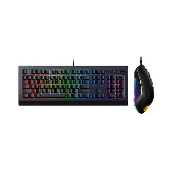 Ratón para juegos SteelSeries Rival 3 y teclado para juegos Razer Cynosa V2