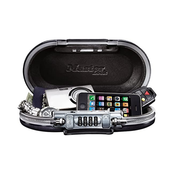 Master Lock Portable Small Lock Box, Personal Travel Safe