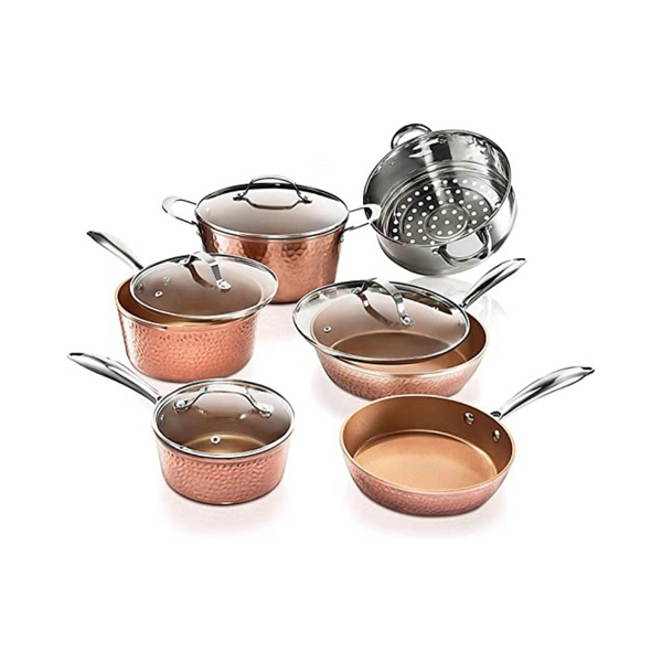 10 Piece, Gotham Steel Pots and Pans Set