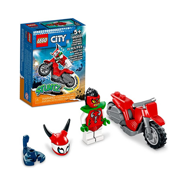 LEGO City Stuntz Reckless Scorpion Stunt Bike 60332 Building Toy Set