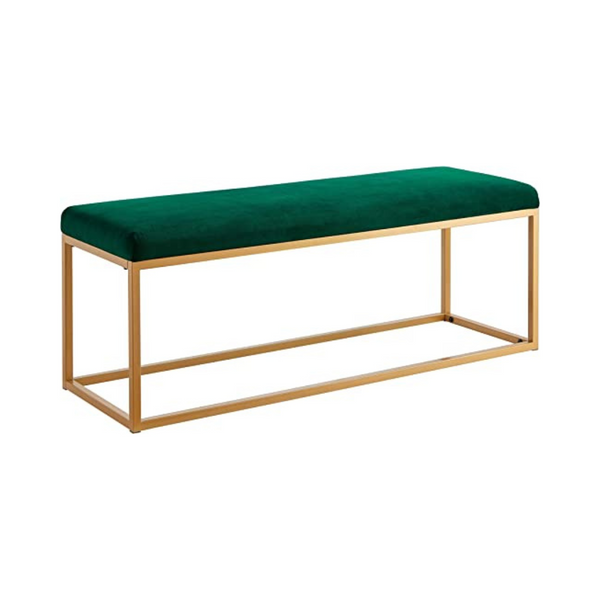 Ball & Cast 48″ W, Emerald Upholstered Bench