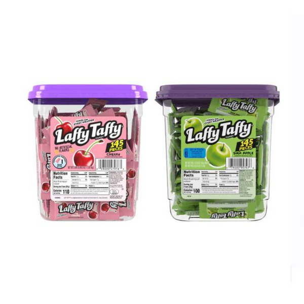 Jar Of 145 Cherry Or Green Apple Laffy Taffies On Sale