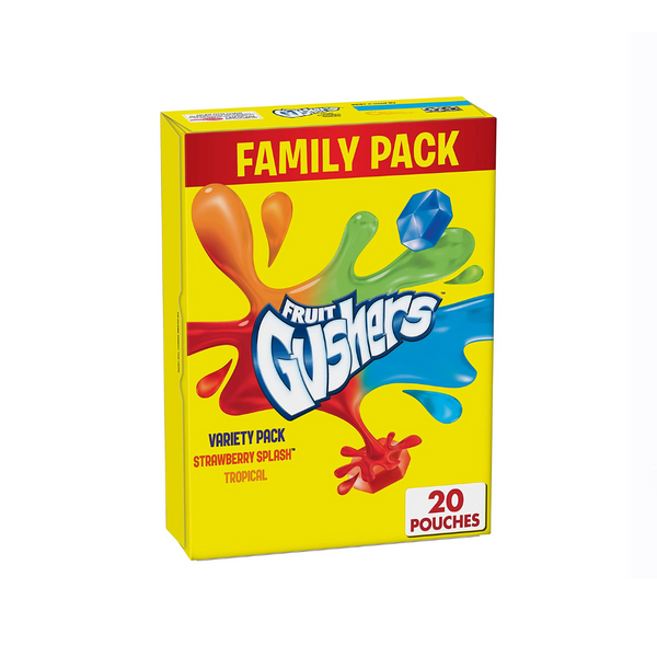 Pack of 6, 12 or 20 Gushers Flavored Snacks On Sale