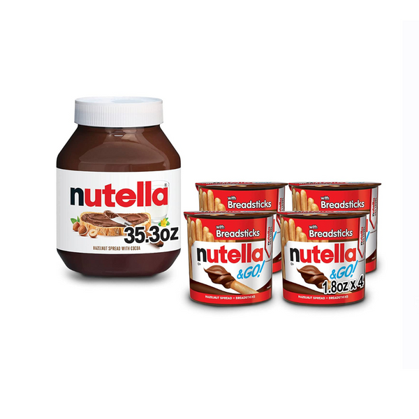 Tarro de Nutella y 4 Nutella &amp; Go! Paquetes