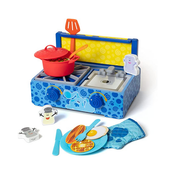 ¡Las pistas de Melissa y Doug Blue y tú! Juego de cocina