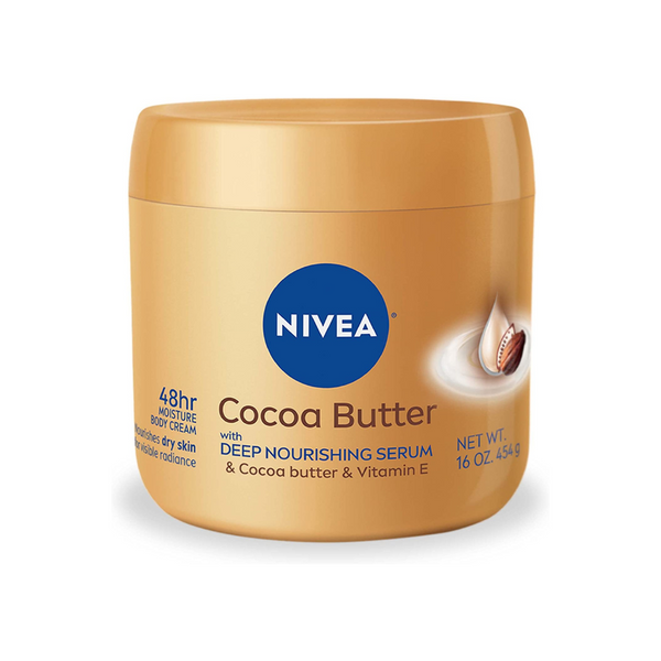 Crema corporal de manteca de cacao Nivea con suero nutritivo profundo