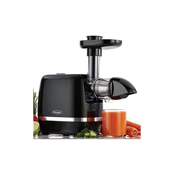 Omega H3000D Cold Press 365 Horizontal Juicer, Black