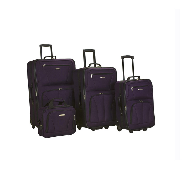 4Piece Rockland Journey Softside Upright Luggage Set