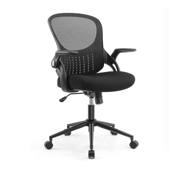 Silla operativa giratoria para computadora con soporte lumbar