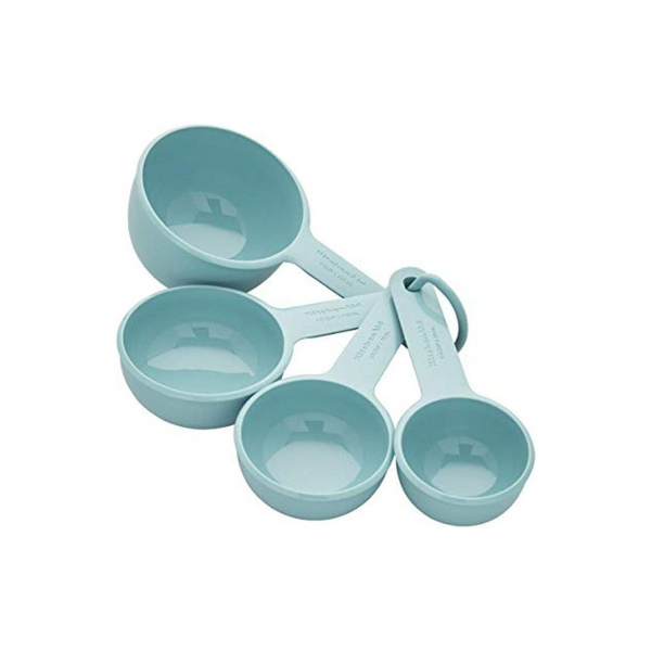 Juego de 4 tazas medidoras azules KitchenAid