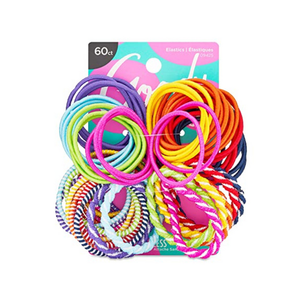 Goody 60-Ct Ouchless Elastic Hair Ties and Goody Styling Essentials Detangling Hair Comb