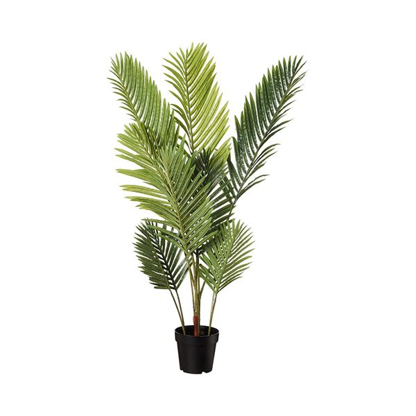 Amazon Basics Planta artificial de palmera falsa con maceta de plástico, 47 pulgadas