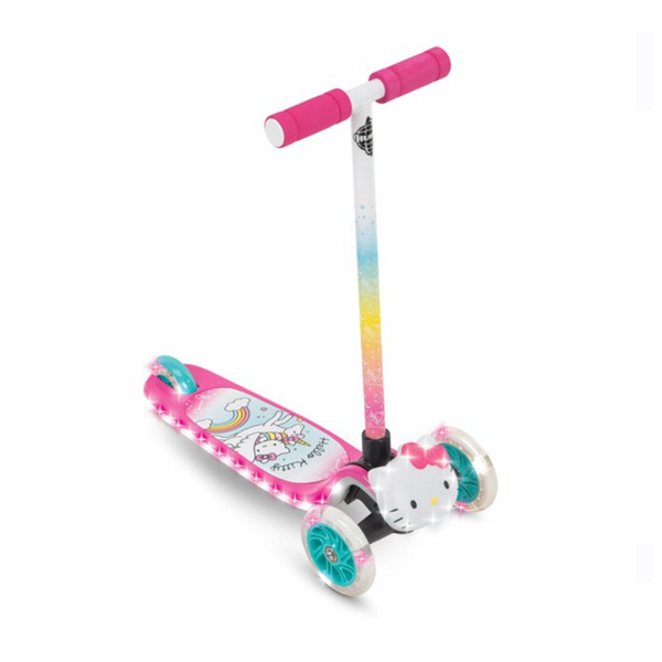 Patinete de 3 ruedas con inclinación y giro de Hello Kitty