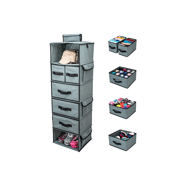 SMIRLY Hanging Closet Organizer and Storage Shelves