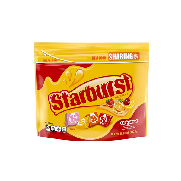 Caramelo masticable de frutas Starburst de 15.6 oz (original o favorito)