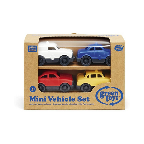 Mini vehículo Green Toys, paquete de 4