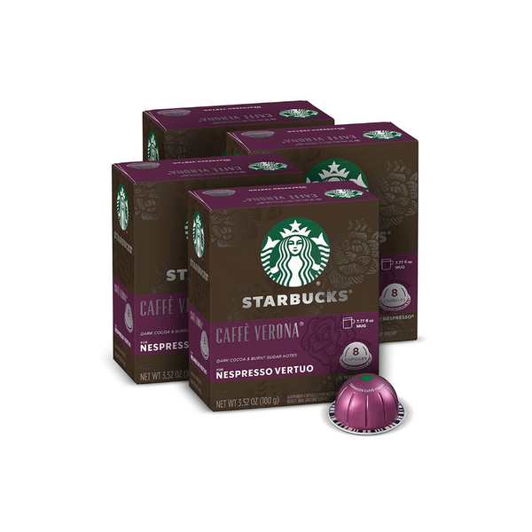 32-Count Starbucks Dark Roast Coffee Nespresso Vertuo Capsules (Caffè Verona)