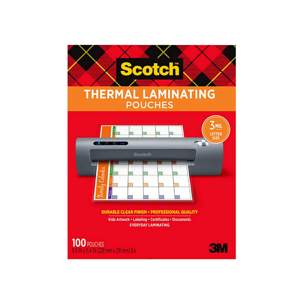 100 Pack Laminating Sheets, For Use With Thermal Laminators