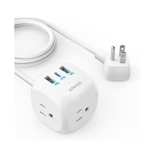 Regleta Anker USB C de 20 W, con 3 salidas y carga USB C