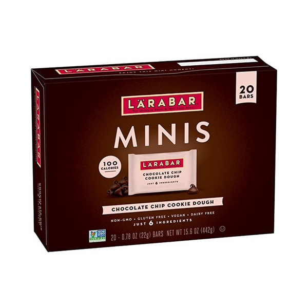 Minibarras de masa para galletas con chispas de chocolate Larabar