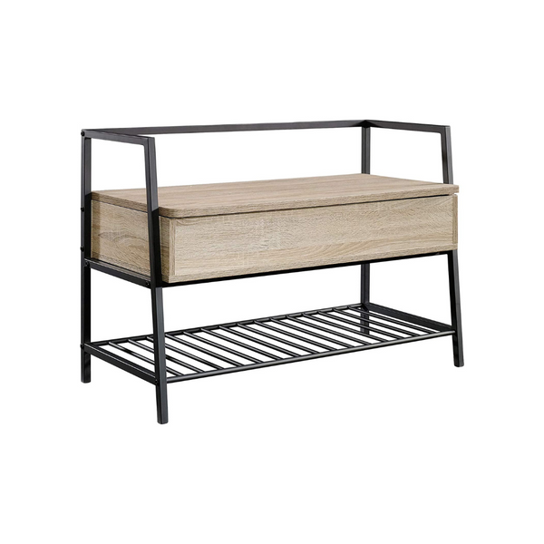 Sauder North Avenue Storage Bench With Charter Oak Finish