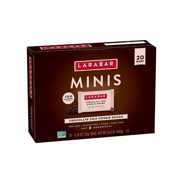 20 mini barras sin gluten de galleta con chispas de chocolate Larabar