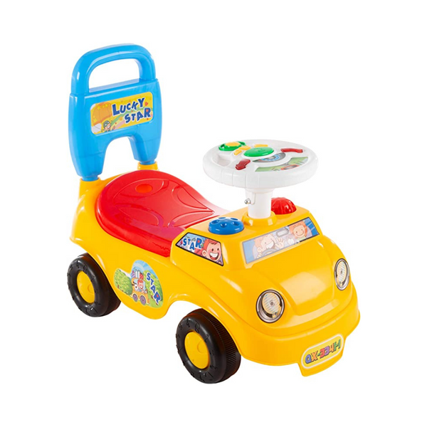 Lil’ Rider Kids Scoot and Ride Car Walker with Steering Wheel, Lights, Sounds, Music