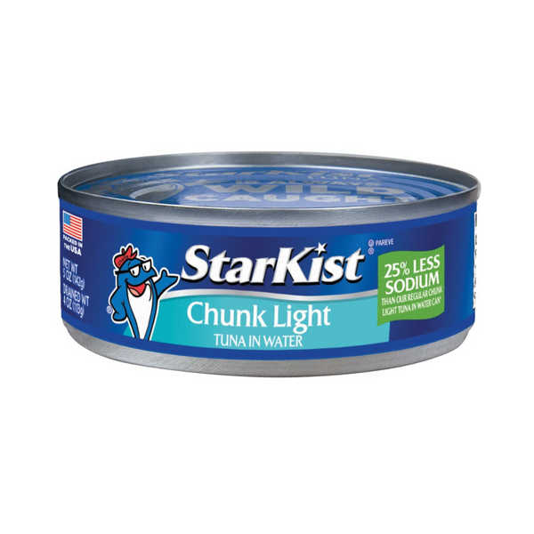 24 Cans Of StarKist 25% Less Sodium Chunk Light Tuna in Water