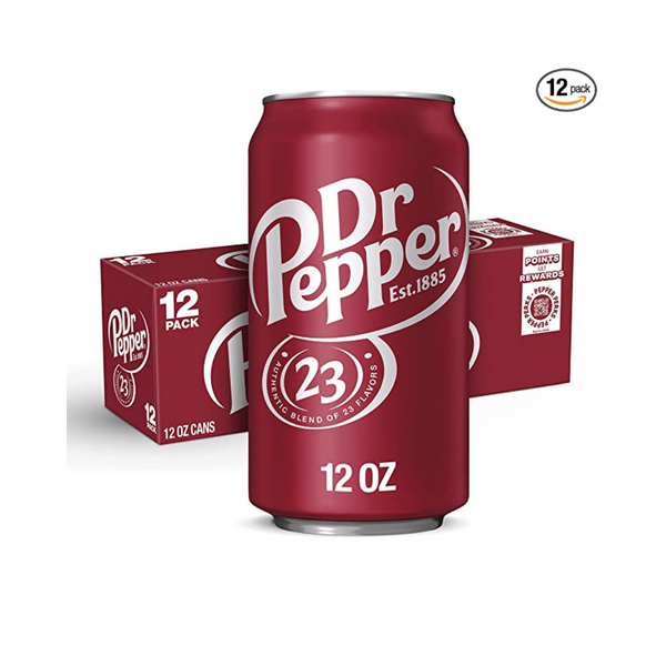 12 Cans of Dr Pepper or Diet Dr Pepper Soda