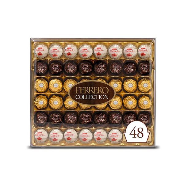 48 Ferrero Collection Premium Gourmet Chocolate con leche y avellanas surtidos