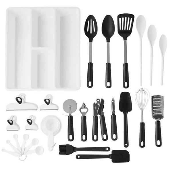 30-Piece Kitchen Gadget Set with Cooking Utensils