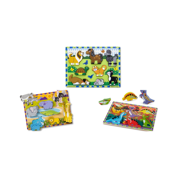 Melissa & Doug Wooden Chunky Puzzles