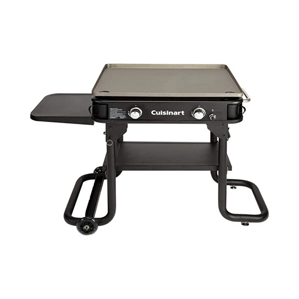 Plancha de gas con dos quemadores de propano de 28 pulgadas Cuisinart Flat Top de calidad profesional