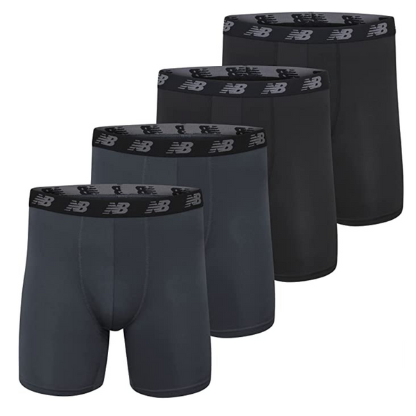 4 New Balance Men's 5" Performance No Fly Boxer Briefs