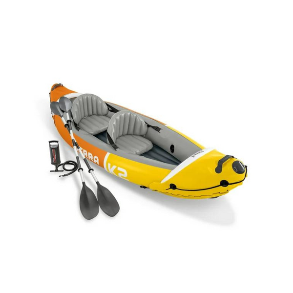 Intex Sierra K2 Inflatable Kayak with Oars and Hand Pump