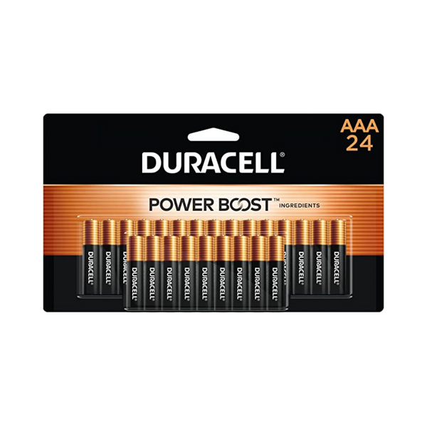 24-Pack Duracell Coppertop AAA Batteries with Power Boost Ingredients