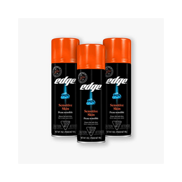 3-Pack of Edge Shave Gel with Aloe